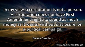 Englisches Zitat von Bernie Sanders als Bild