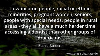 Englisches Zitat von Bernie Sanders als Bild