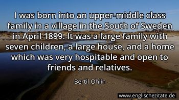 Englisches Zitat von Bertil Ohlin als Bild