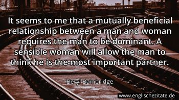 Englisches Zitat von Beryl Bainbridge als Bild