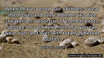 Englisches Zitat von Bethany Mota als Bild