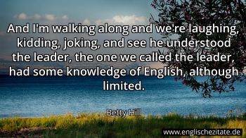 Englisches Zitat von Betty Hill als Bild