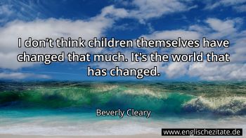 Englisches Zitat von Beverly Cleary als Bild