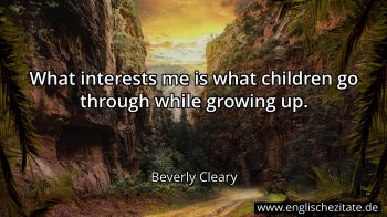 Englisches Zitat von Beverly Cleary als Bild
