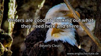Englisches Zitat von Beverly Cleary als Bild