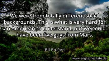 Englisches Zitat von Bill Bruford als Bild