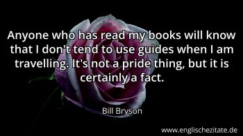 Englisches Zitat von Bill Bryson als Bild