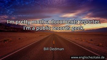 Englisches Zitat von Bill Dedman als Bild