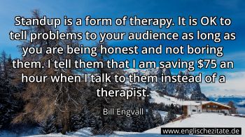 Englisches Zitat von Bill Engvall als Bild