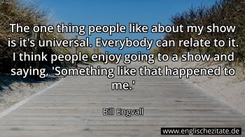 Englisches Zitat von Bill Engvall als Bild