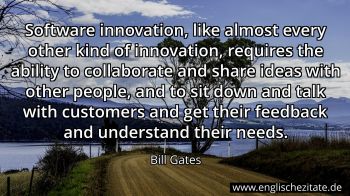 Englisches Zitat von Bill Gates als Bild