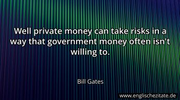 Englisches Zitat von Bill Gates als Bild