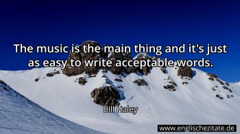 Englisches Zitat von Bill Haley als Bild