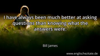 Englisches Zitat von Bill James als Bild