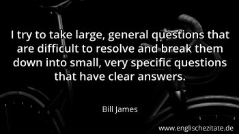 Englisches Zitat von Bill James als Bild