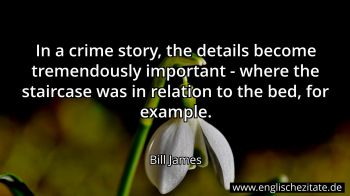 Englisches Zitat von Bill James als Bild