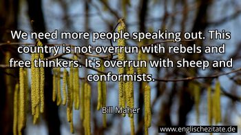 Englisches Zitat von Bill Maher als Bild