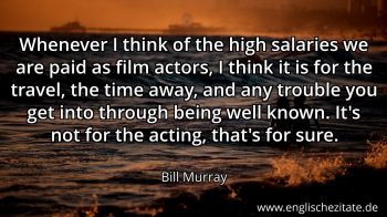 Englisches Zitat von Bill Murray als Bild