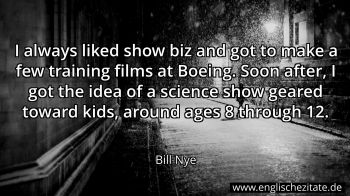 Englisches Zitat von Bill Nye als Bild