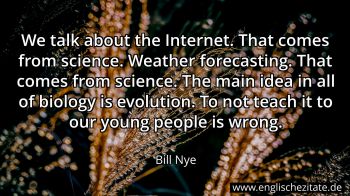 Englisches Zitat von Bill Nye als Bild