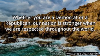 Englisches Zitat von Bill Richardson als Bild