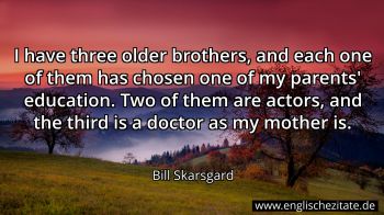 Englisches Zitat von Bill Skarsgard als Bild