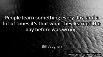 Englisches Zitat von Bill Vaughan als Bild