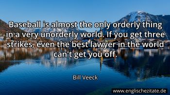 Englisches Zitat von Bill Veeck als Bild