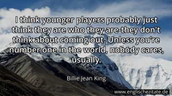 Englisches Zitat von Billie Jean King als Bild