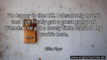 Englisches Zitat von Billie Piper als Bild