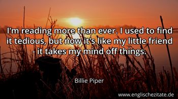 Englisches Zitat von Billie Piper als Bild