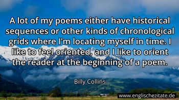 Englisches Zitat von Billy Collins als Bild