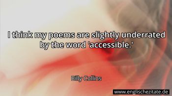 Englisches Zitat von Billy Collins als Bild