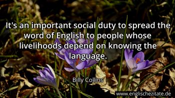 Englisches Zitat von Billy Collins als Bild