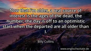 Englisches Zitat von Billy Collins als Bild