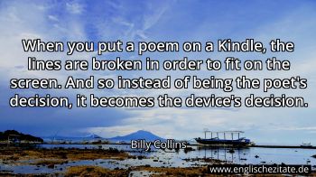 Englisches Zitat von Billy Collins als Bild