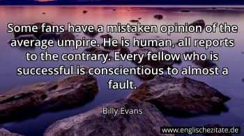 Englisches Zitat von Billy Evans als Bild
