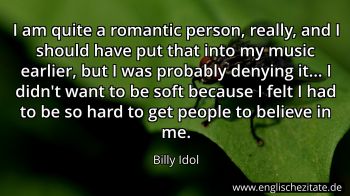 Englisches Zitat von Billy Idol als Bild