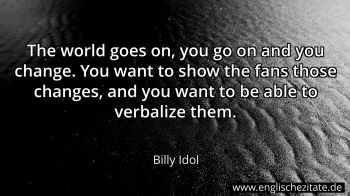 Englisches Zitat von Billy Idol als Bild
