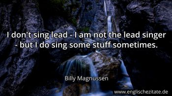 Englisches Zitat von Billy Magnussen als Bild