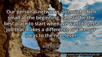 Englisches Zitat von Billy Parish als Bild