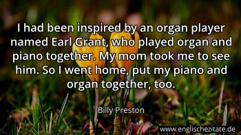 Englisches Zitat von Billy Preston als Bild