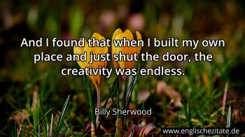 Englisches Zitat von Billy Sherwood als Bild