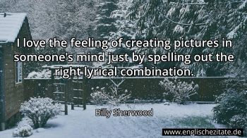 Englisches Zitat von Billy Sherwood als Bild