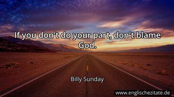 Englisches Zitat von Billy Sunday als Bild