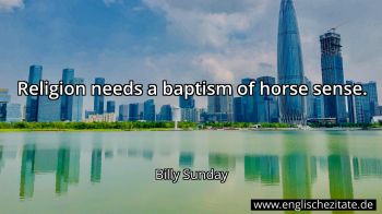 Englisches Zitat von Billy Sunday als Bild