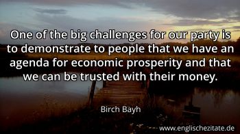 Englisches Zitat von Birch Bayh als Bild