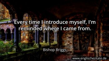 Englisches Zitat von Bishop Briggs als Bild
