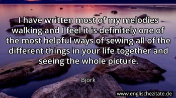 Englisches Zitat von Bjork als Bild