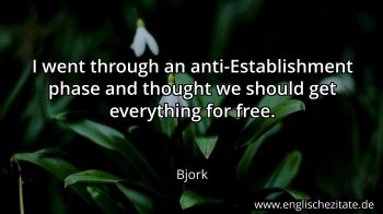 Englisches Zitat von Bjork als Bild